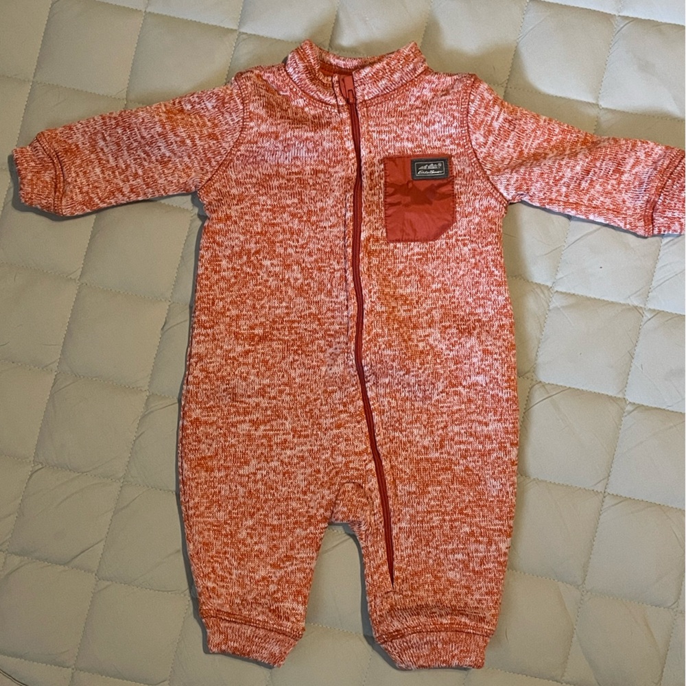 Eddie Bauer Baby Fleece Lined Onesie 3-6 Months